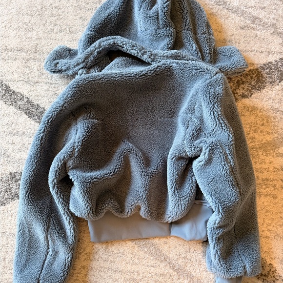 Alo Yoga Foxy Sherpa Jacket Brand New Steel Blue size small - Picture 5 of 7